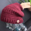 Slouch Beanie - Burgundy - Image 3